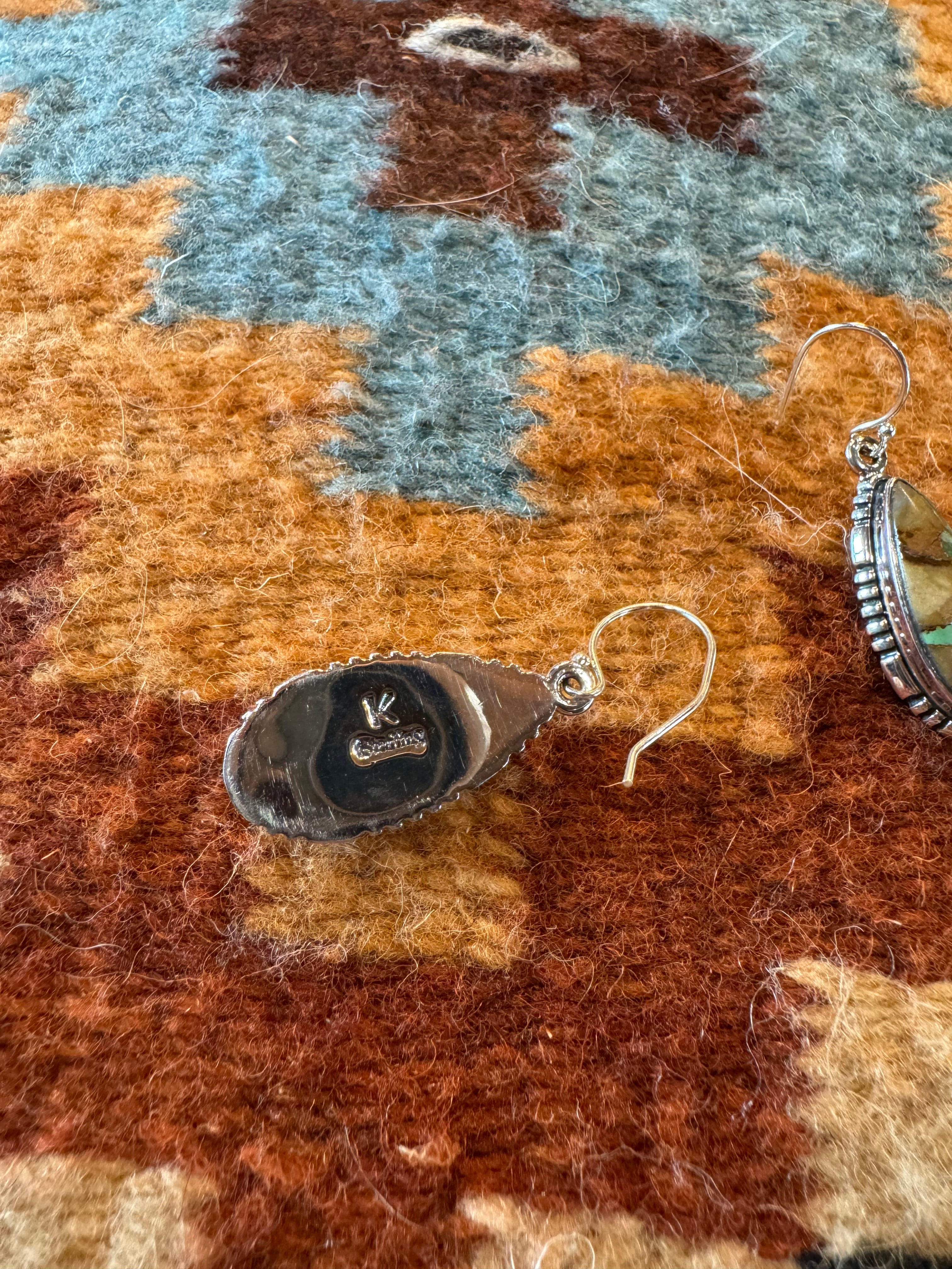 Boulder Turquoise Teardrop Earrings